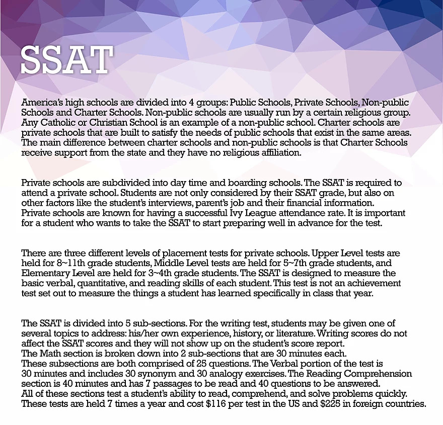 SSAT Test Prep
