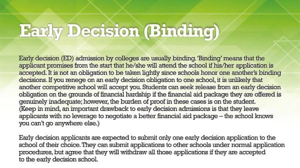 trinity university early action decision