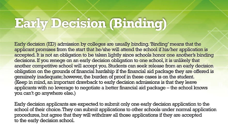 EARLY-DECISION